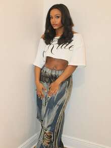 Steph T Quần Jeans Ống Rộng Rách Co Giãn Lưng Thun Cho Nữ Quần Jeans Denim Thường Ngày Quần Jeans Rách Cổ Điển Y2K Thời Trang Đường Phố Quần Dài Rộng Cho Mặc Hàng Ngày - Nhiều màu - Xem 7