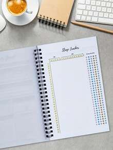 1PC Weight Loss Diary And Fitness Planner -Track Daily And Weekly Exercise And Diet,Follow A Progressive Plan,Set Goals And Achieve Them Successfully,Stay Motivated And Confident - Multicolor - View 4