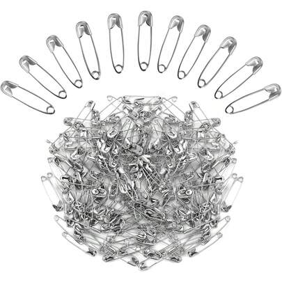 12 Silver Pins, Clothing Pins, Vintage Pins, Iron Pins, Nickel Plated Steel Pins, Multifunctional Office And Study Supplies, Portable Classification Clips, Small Multi-Purpose Pins Suitable For Sewing, Quilting, Knitting, And DIY Projects, Sharp Metal Tips, Buckles, Perfect For Making Delicate Fabrics, Small Crafts, Baby Craft Clothing, Skirts, Skirts, And Brooches, Perfect Sewing Accessory.