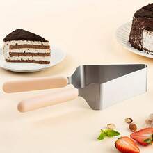 1pc Stainless Steel Cake Clip & Slicer: Perfect For Minimalist Food Presentation - Multicolor - View 8