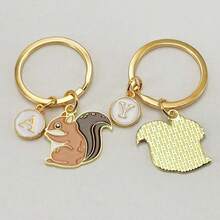 Personalized Squirrel Keychain, Cute Animal Keyring Gift For Boys, Can Be Hung On Wallets, Backpacks, Car Keys, An Ideal Gift For Men - Rust Red - View 10