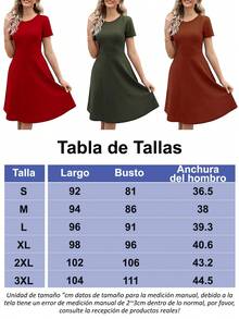 Cuello redondo de mujer, vestido casual de color sólido, manga corta, dobladillo suelto, tejido suave, diseño elegante de estilo sencillo, de moda y cómodo, perfecto para fiestas, vida nocturna, citas, viajes de primavera y verano, ir de compras y ropa casual diaria. - Burdeos - Ver 4