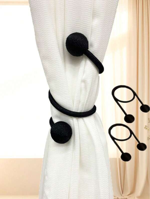 1pc Minimalist Polyester Curtain Tie, Suitable For Valentine's Day, Wedding, Birthday