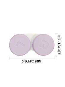 6PCS/2PCS/1PC Simple Contact Lens Case Double Box Beauty Contact Lens Storage Box Single Double Box Double Piece Beauty Contact Lens Case