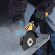 Yofidra Smerigliatrice angolare elettrica senza spazzole da 1500 W 125 mm Lucidatrice a batteria a 3 marce M14 Utensile elettrico