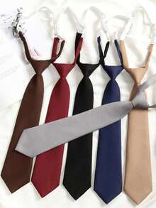 1pc Women's Classic School Uniform Adjustable Neck Tie, For Festival Party Performance Accessories Women - Multicolor a - View 19