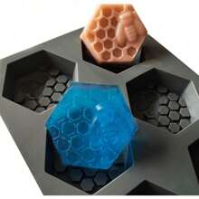 2 Packs Honeycomb Silicone Soap Molds 6 Cavity Hexagon Bee Silicone Molds For Homemade Soaps Cakes Jellies S Desserts Tray