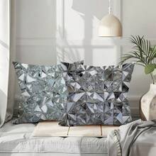 The Best-Selling 3D Printed Series Pillowcase 4-Piece Set, Polyester Short Plush Sofa Cover (Without Pillow Core)