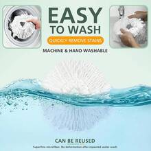 4 Pack Spin Mop Refill Replacement Head Compatible With EasyWring Spinning Mop, With 1 Swivel Mop Base, 100% Microfiber Deep Cleaning Machine Washable - White (1-Tank System) - Mop 4pc+Base 1pc - View 6