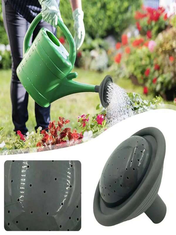 1pc Grey Watering Can Spout With Universal Water Sprinkler Head For Plants And Flowers Als Garden Watering Can Rose Head Nozzle For Home