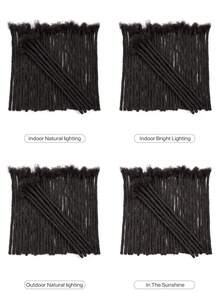 1 Peça Extensão de Cabelo Humano Natural Afro Crespo a Granel Unissex Adulto para Reparação de Dreadlocks e Tranças Torcidas Locs, 16-30g Cabelo Humano Real, Padrão de Cachos Durável, Estilo Versátil para Homens e Mulheres - SNatural - Visão 7