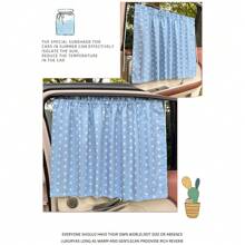 Car Window Curtain, Anti-UV Heat Insulation Sunshade, Cute Cartoon Design With Suction Cup For Side Windows, Suitable For Female