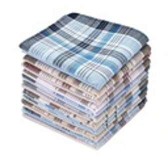 okwish 12x KLASSIEKE POCKET SQUARES HEREN KATOENEN TASSEN ALS CADEAU