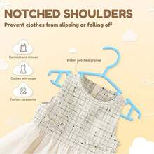 Kids Hangers 10pcs/20pcs Baby Hangers For Closet Toddler Hangers Plastic White Children Hangers Small Hangers 10.24inch - Multicolor - View 3