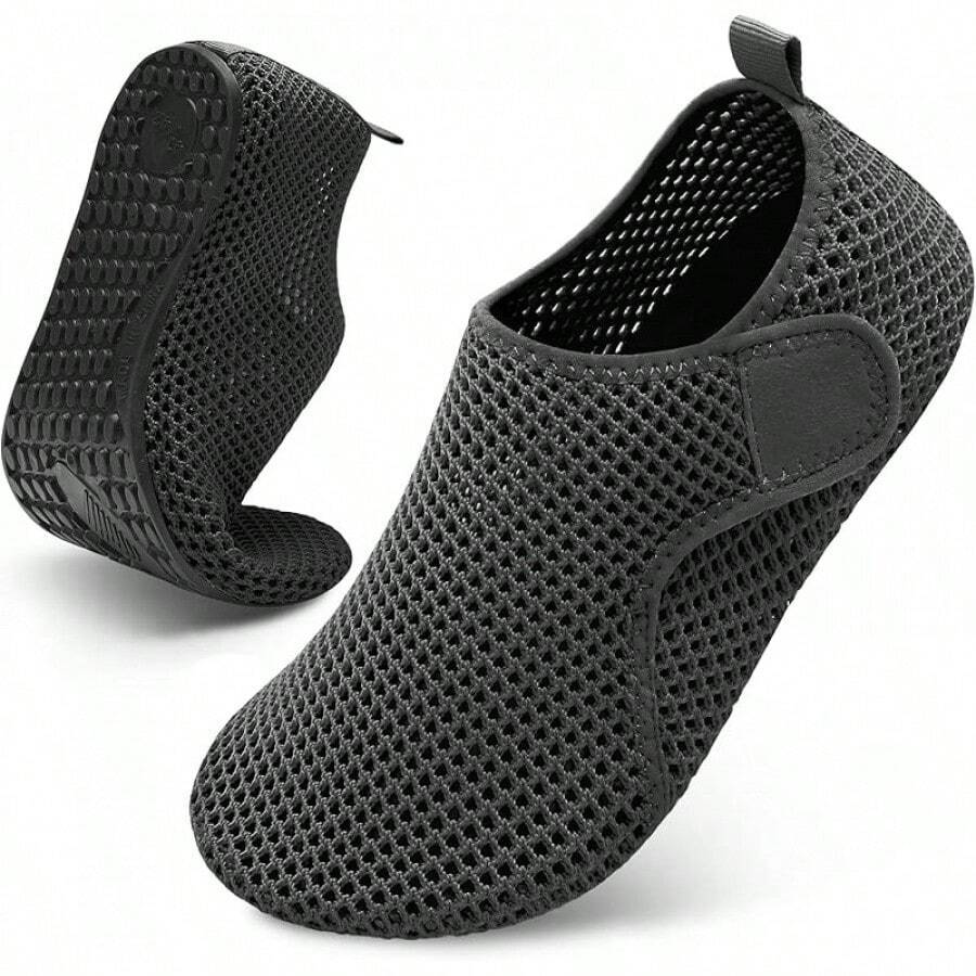 Scurtain Barefoot Shoes Women Men Beach Swim Aqua Socks Summer Quick-Dry Sandals Slippers - Meshgrey - 查看 1