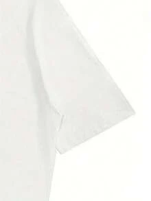 Camiseta de Hombre de Algodón Impresa de Manga Corta, Agradable al Tacto, Transpirable, Adecuada para el Trabajo y las Compras, Cómoda y Refrescante - Blanco - Ver 5