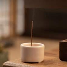 Ceramic Cherry Blossom Fragrance Stick Holder Or Incense Burner Holder, Simple And Unique Cigarette Ash Catcher Fragrance Tray And Decorative Gift, Home Decoration About 2.76 Inches