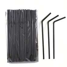 Black Cocktail Straws With Fruit Juice Drinks And Soda Are Very Suitable For Dining, Gathering, Picnic And Many Other Occasions.