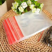 100Pcs, Large-Capacity Self-Sealing Bag, Thickened And Durable, Tightly Sealed, Convenient For Storage And Travel, Visible, Tight, Easy To Seal - 透明的 - 查看 4