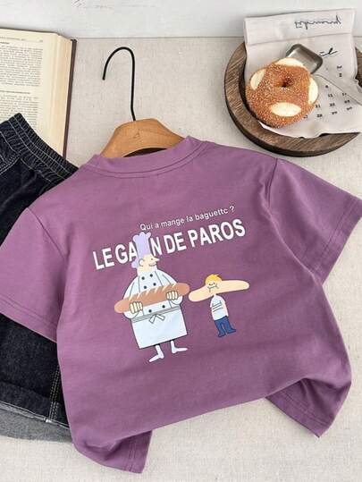 2025年夏季新款儿童卡通圆领套头衫男童