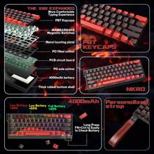 Trigger Wireless Gaming Keyboard,Hall Effect Magnetic Switches,Adjustable Actuation,0.1ms Ultra-Low Latency, 8KHz Polling Rate,3-Mode RGB,PBT Keycaps For Win