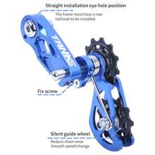 Tensor de Cadena para Bicicleta de Montaña de Una Sola Velocidad TANKE MTB Dirt Jump XC DJ AM DH Guía de Cadena Accesorios de Bicicleta Polea de Mecanizado CNC - Negro - Ver 5