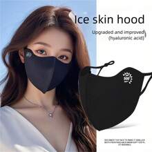 1pc The Brand-New Ice Silk Mask For Summer, A Thin And Three-Dimensional Sun Protection Face Mask With Ultraviolet Breathability And Sun Protection, Is Cute For Women