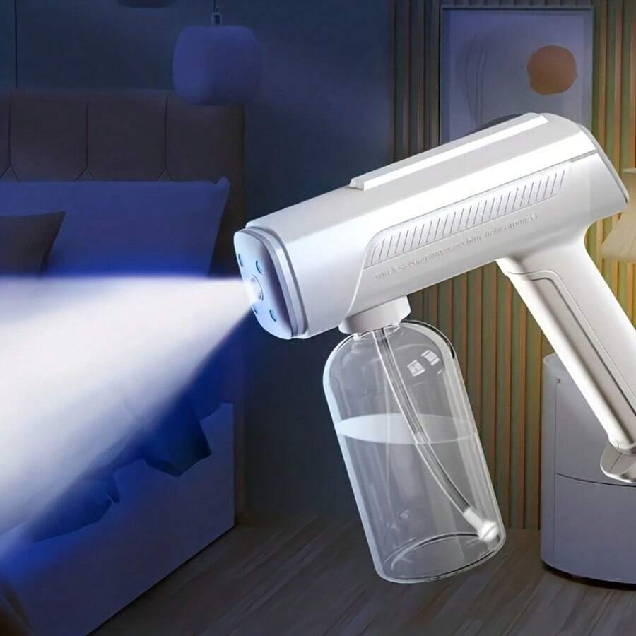 XO Chef Lab Continuous Sprayer Bottle With Ultra Fine Mist- Continuous Mister Spray Bottle For Hairstyling, Cleaning, Plants, Pets, Barbers, Salons, High Pressure Spray Bottle, Portable Refillable Mist Sprayer (Clear - 8.8Oz/268ml) - Trắng-1Pc - Xem 1