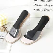 1 paire de sandales à talons hauts pour femmes avec semelles intérieures auto-adhésives de 7 mm, semelles intérieures pour prévenir les frottements et la douleur
