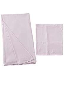 1Set Jersey Matching Hijab & Underscarf Set, Solid Color Soft Breathable Micro-Modal Fabric, 1 Simple Tube Cap Hijab + 1 Lightweight Micro-Modal Scarf, Suitable For Everyday Conservative Covering For Dress - Cherry Blossom Pink - View 2