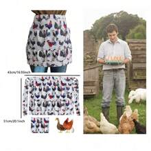 1pc Egg Collection Apron With Multiple Pockets