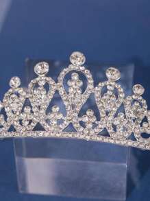 1pc Minimalist Rhinestone Crown Hair Accessory For Women, Suitable For Parties, Performances, Weddings, Hair Accessories For Women, Hair Tools, Beauty Accessories, Curly Hair Accessories For Women, Fall, Travel, Hair Tools, Accessories Women, Hair Stuff,Fall,Hair,Hair Accessories,Accessories,Hair Accessories For Women,Travel,Hair Accessories,Accessories Women,Hair Accessory,Hair Accessories Women,Hair Tools,Hair Stuff,Stuff,Beauty Accessories