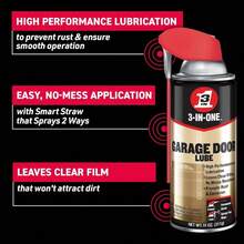 WD-40 Specialist Penetrant &Amp; 3-In-ONE Garage Door Lube Combo Pack, Penetrant For Breaking Rust Bonds &Amp; Lubricant For Smooth Garage Door Operation, High-Performance No-Mess Formulas, 11 Oz. - Mixed Twin Pack - View 4