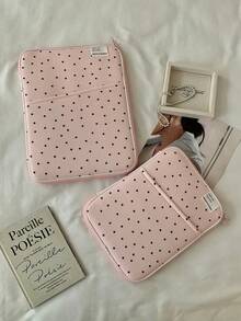 Korean-Style Laptop Bag, Multi-Functional Shock-Absorbing Laptop Bag, Compatible With 10/11/12.9-Inch IPad And 13-Inch Laptops - Pink - View 8