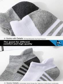 15/10/9/1 pares de calcetines unisex, calcetines deportivos, calcetines de moda, calcetines cortos blancos/negros/grises, de unicolor y estilo simple, adecuados para uso casual diario
