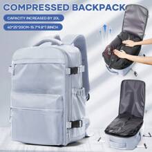 Vacuümcompressierugzak - Duurzaam nylon, voor mannen en vrouwen Grote capaciteit reisrugzak Multifunctionele bagageopslagrugzak Lichtgewicht en waterbestendig - Perfect voor reizen, wandelen, kamperen en buitenavonturen Multifunctionele gecomprimeerde vacuümopslagrugzak voor studenten Rugzak geschikt voor tieners Zomer Casual Buiten Atletiek of vakantie Reizen of afstudeercadeaus of verjaardag Jurkaccessoires