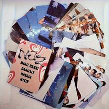 1 套/45 张 NJZ 新专辑照片卡套装，双面 LOMO 磨砂卡，星空主题偶像卡，适用于学校用品，返校 - 彩色 - 查看 5