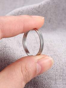 Milacolato 1-3PCS 1mm Thin Ring Stainless Steel Rings 18K Wihte Gold Filled Stacking Stackable Knuckle Pinky Thumb Ring Polished Plain Minimalistic Point Finger Band Ring For Women Comfort Fit Size 4-13 - 銀色 - 查看 7