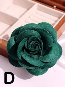 Broșă floare camelie lucrată manual de 8 cm - accesoriu la modă, material nețesut, florală, broșă Halloween
