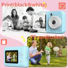 Kids Camera Instant Print, For Girls, Screen Kids Digital Camera, Birthday Christmas Kids Toys Gifts Selfie Children Camera For Kids Age 6-12 Years Old Girls