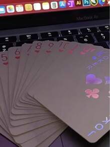 Cartas de póker con dinosaurios de colores, juego de póker personalizado de edición limitada de alta calidad
