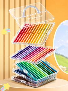 12/24/36/48/60 Colors Tip Art Marker Sets, Professional Permanent Sketch Marker Pen , For Art Drawing Painting Sketching Calligraphy , Journal Planner Comics Design School Supplies , Color Rod Straight Liquid Marker Set, Art Supplies School Supplies, Back To School