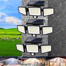 Tuffenough Solar Outdoor Lights 2500LM 210LED Security Lights,3 Heads Dimmable SpotLights With 3 Modes,IP65 Waterproof(1 Packs) - (3 Packs) - View 1