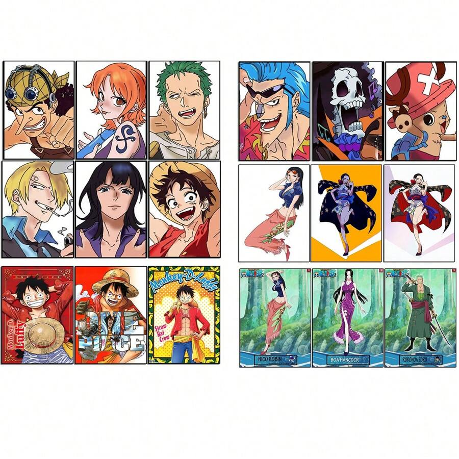 ONE PIECE 3 Pieza Set de Arte Mural Pop, Decoración de Habitación, Decoración para el Hogar, One Piece - USOPP&&ZORO, SANJI&& Boa Hancock, Poster de Anime Versión Japonesa, Arte de Pared de Anime para Dormitorio, Sala de Estar (Sin Marco)