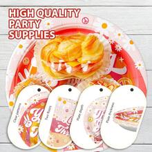 96Pcs Anniversary Decorations 60th Wedding Anniversary Party Plates Black Silver 60th Wedding Anniversary Paper Tableware Set For Women Men 60th DiamondAnniversary Party, Serves 24 - Cherry Birthday Kit - View 6