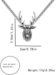 Vintage Stainless Steel Eagle Pendant Necklace With Chain, Personalized Fashion Feather Eagle Necklace For Men, Party Jewelry, Holiday Gift