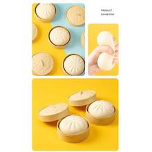 1pc Bun Squeeze Soft & Cute Stress Relief Toy, Stress Relief Gadget, Office & School Desk Fidget Toy, Anti-Anxiety & Insomnia Relief, Back To School Necessary Gift - Multicolor - View 11