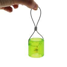 1 pieza Objetivo de campana colgante para práctica de tiro con tirachinas para exteriores, campanas transparentes, regalo de fiesta y cumpleaños para hombres y mujeres
