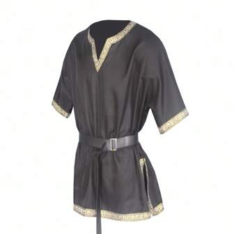 New European & American Wish Style V-Neck Short Sleeve Medieval Cosplay Costumes, Halloween Outfit