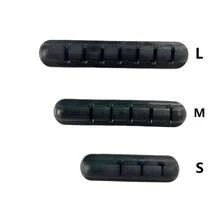 1-Pack Self-Adhesive Silicone Cable Organizer 3-Hole 5-Hole 7-Hole Office Desk Storage Headphone Cable Mobile Phone Data Cable Wire Multi-Function Cable Winder Wall Cable Holder Desktop Storage Rack Back To School